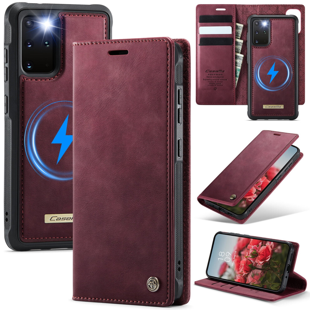 Caseme Wallet Case For Samsung Galaxy S20 Plus 6.7", Magsafe-Compatible, Rfid-Blocking, Flip Stand, Shockproof, Magnetic & Detachable 9193271849773