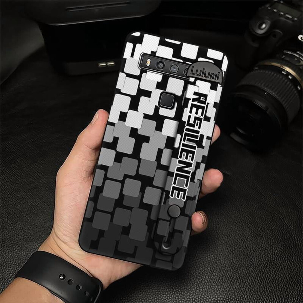 Phone Case Compatible With Tcl 10 5G Uw Â Anti-Knock, Waterproof, Dust-Resistant, Wrist Strap, Silicone, Fashion Geometry Design 9130661943635