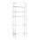 Over-Toilet Floor Shelf White Black Plastic 2