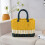 Hand Woven Plastic Storage Basket Multi-functional Portable Storage 1