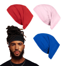 4er-Pack Spandex-Dreadlock-Kappen, elastische Unisex-Schlauchbänder für langes Haar, Haargummis, Stirnbänder für Männer und Frauen