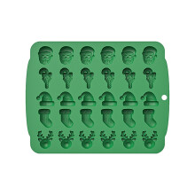 Moules en silicone de Noël, ensemble de 30 cavités et 5 formes pour bonbons, chocolat, cire – Qualité alimentaire, kit de pâtisserie et de