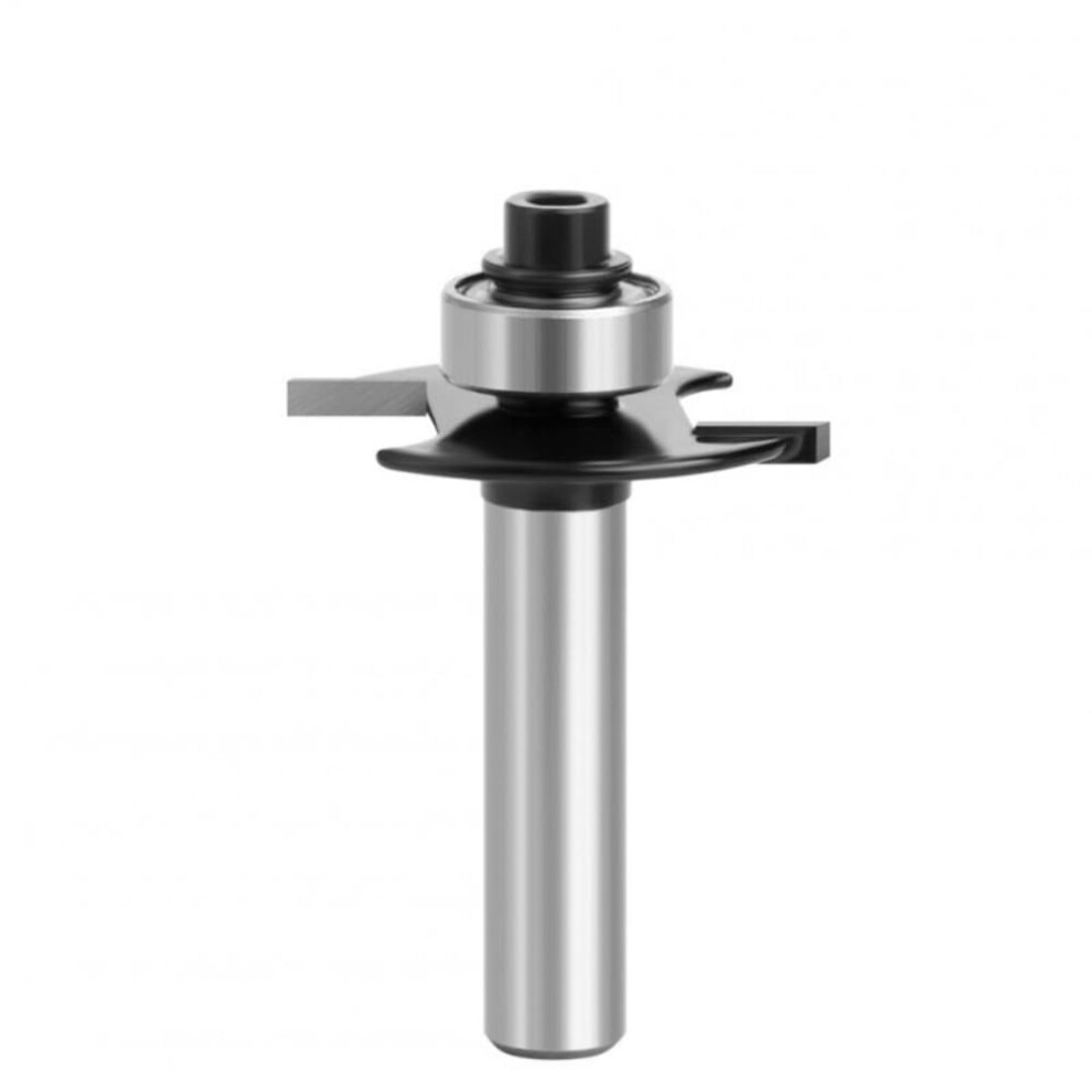 8Mm Shank T-Type Slotting Bit With Bearing Rabbeting Milling Cutter Trimming Machine Router Bits Woodworking Tools 9130661945486