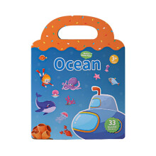 Jelly Travel Sticker Book for Kids Age 3, Waterproof Quiet
