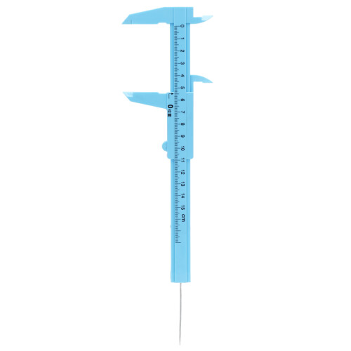 Smooth Surface Measuring Tool Plastic Vernier Caliper Mini Double Scale Vernier Caliper Accurate Design Precise Scale Range Light in Weight Wide 1