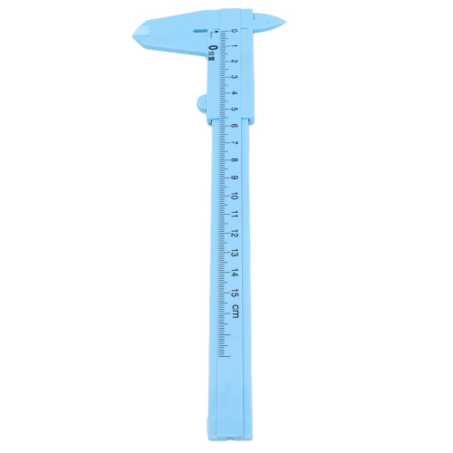 Smooth Surface Measuring Tool Plastic Vernier Caliper Mini Double Scale Vernier Caliper Accurate Design Precise Scale Range Light in Weight Wide 2