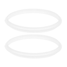 Pretyzoom Pressure Pot Sealing Rings Silicone White 2Pcs For Stewing