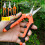 Gartenschere Edelstahl, 3er-Pack, Orange 1