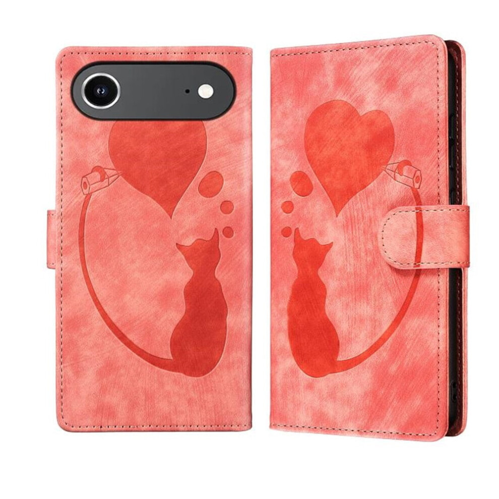 Pu Leather Flip Wallet Case For Iphone Air 6.5" Orange 9165521169108