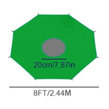 Trampoline Sun Shade Cover – UV Protection, Weatherproof, Easy Install, Sizes 6ft-16ft | Compatible with Most Round Trampolines