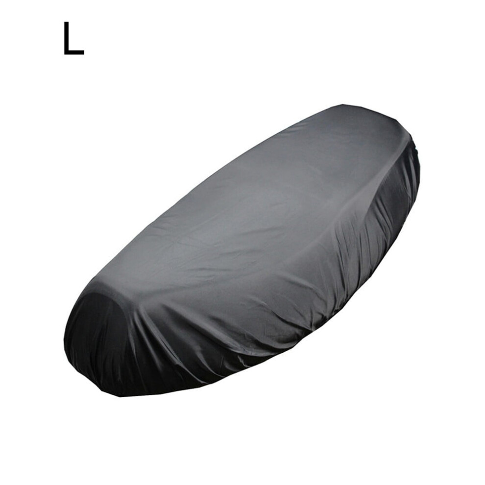 Motorcycle Rain Seat Cover Flexible Waterproof Saddle Cover Black 9170372153954