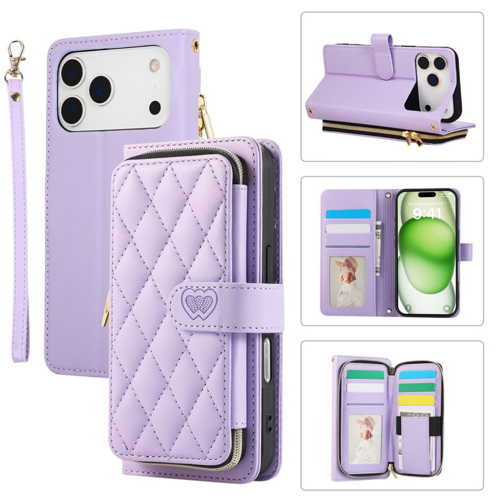 Leather Wallet Case With Strap For Iphone 17 Pro Max 6.9 9130661425001