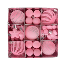 27PCS Christmas Balls Ornaments Set, Shatterproof Decorative Baubles for Tree, Wedding & Party – 8 Colors, Compatible with Standard Hooks