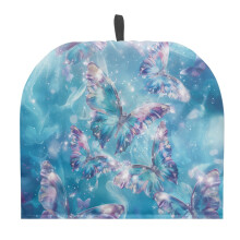 Couvre-théière papillon bleu – Toile de polyester,