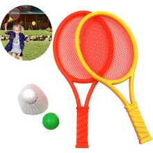 Set di racchette da tennis morbide, set da tennis e badminton morbidi per giochi all'aperto in giardino, giocattolo per bambini