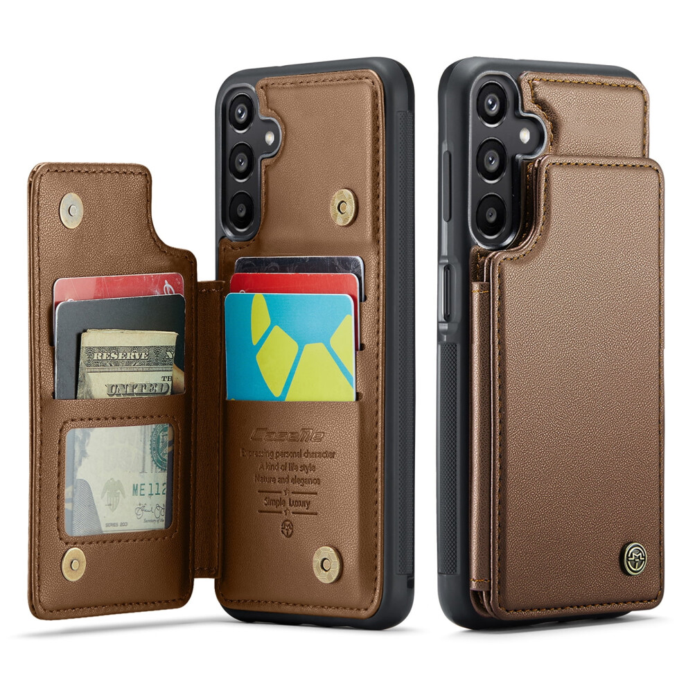Caseme Leather Wallet Case For Samsung Galaxy A15 Â Rfid Blocking, Magnetic Clasp, Kickstand, Shockproof, Compatible With Galaxy A15 6.5" 9152228544451