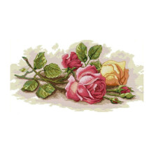 Counted Cross Stitch Starter Kits Rose Pattern Frameless - 14 Count Embroidery