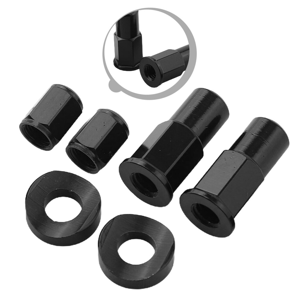 Dirt Bike Rim Lock Nuts Bolts Spacer Cnc Motocross Valve Cap Spacer Bolts Kit 8Mm X 1.25Mm Screws Wheel Rim Locking Nut Gasket 9170372157150