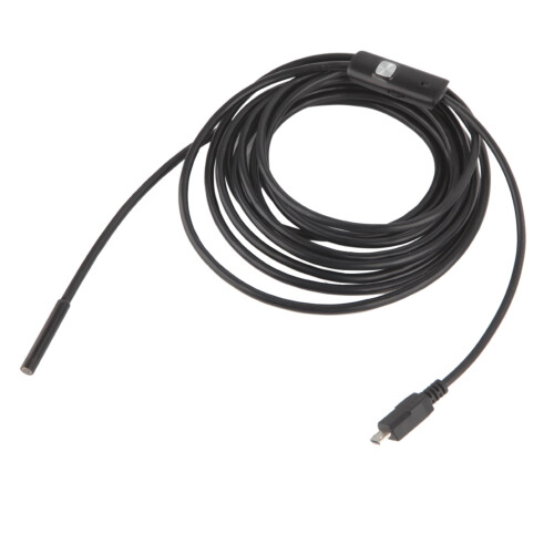 Caméra endoscopique 6 LED avec objectif de 7 mm, étanche IP67, USB OTG