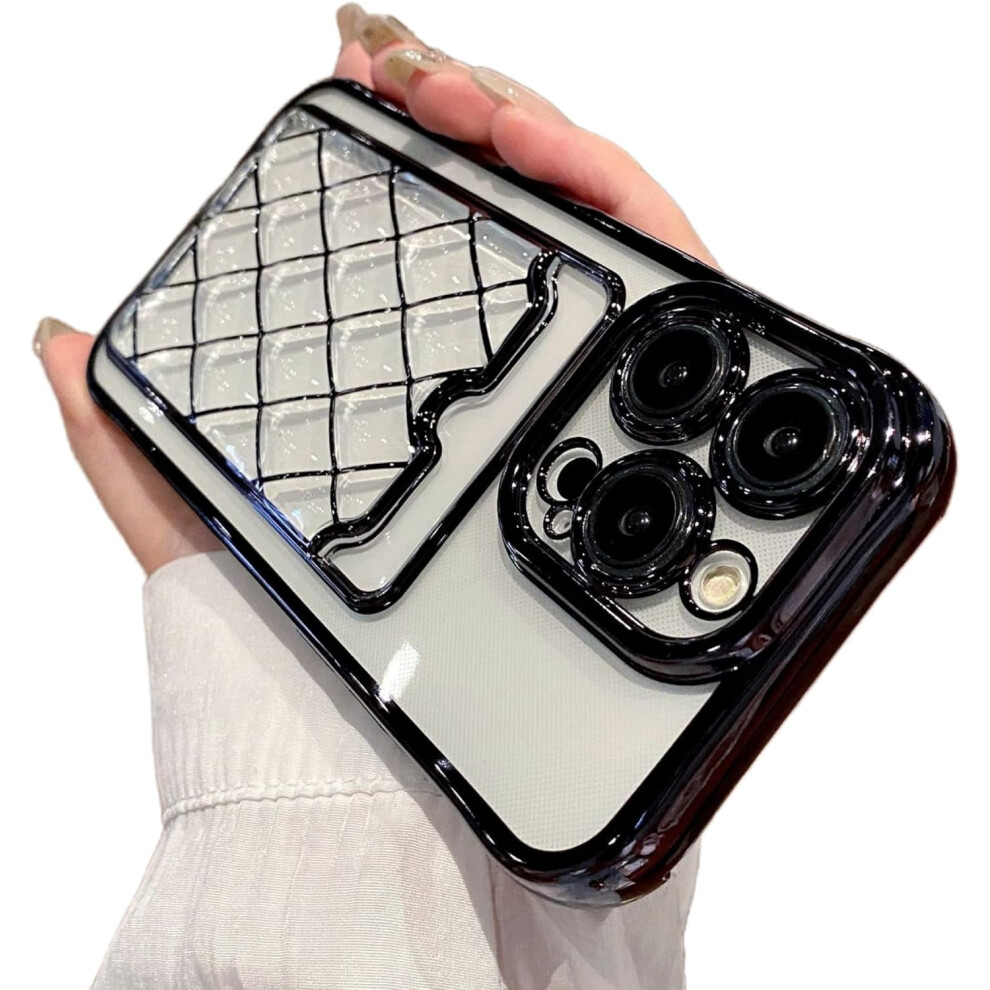Electroplated Phone Case For Iphone 15/14/13 Pro Max Black 968604518386