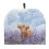 Μονωτικό κάλυμμα τσαγιέρας Highland Cow Lavender, από παχύ πολυεστερικό καμβά με λαβή, 1