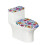 Toiletbetræksæt med elastisk kant, 1 stk. 1