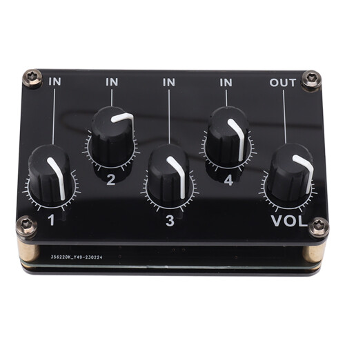 Στερεοφωνικός μίκτης Compact4Channel με χαμηλή έξοδο θορύβου, παθητική κονσόλα ζωντανής 2