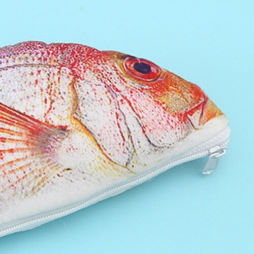 Realistic Fish Shape Pencil Cases with Zipper 1