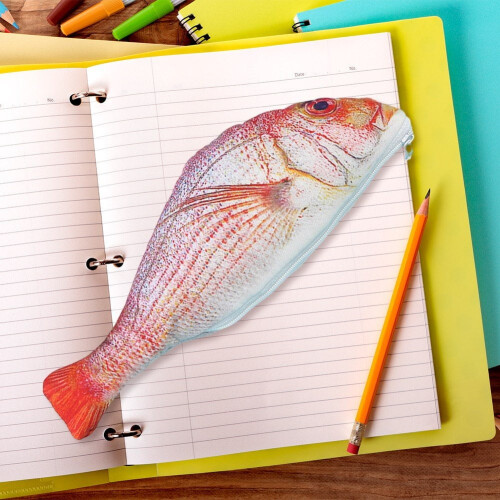 Realistic Fish Shape Pencil Cases with Zipper 2