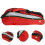 2Stk Robust Wasserfeste Badmintontasche Mit Belüftung Dunkelrot 7