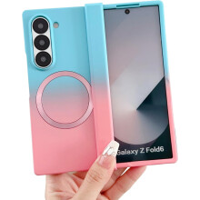 Magnetický kryt pro Samsung Galaxy Z Fold4 – ochrana pantů, luxusní gradientní design, kompatibilní s MagSafe, odolný proti poškrábání,