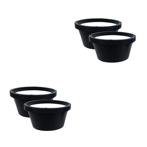 4Pièces Cache-Haut-Parleur Auto Noir ABS Résistant Étanche Pratique 1