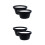 4Pièces Cache-Haut-Parleur Auto Noir ABS Résistant Étanche Pratique 3
