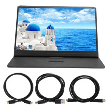 External Monitor For Laptop FHD IPS Screen High Refresh Rate USB C Connectivity Lightweight Ultra Slim Portable Display With Built In Speakers HDMI