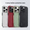 Capa de couro liso, resistente a impactos, com proteção anti-impressão digital para a câmera, compatível com iPhone 16, branca. 2