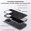 Capa de couro liso, resistente a impactos, com proteção anti-impressão digital para a câmera, compatível com iPhone 16, branca. 3