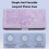 Leather Flip Wallet Case for iPhone 13 Pro Max Purple Tulip 8
