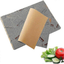 Cheese Paper, 100 Sheets Wax Paper for Baking, Newspaper Look Bread Wrapping Paper, Food Grade Greaseproof Parchment