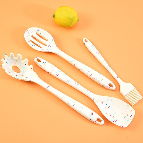 2Pcs Silicone Pasta Spoon White Noodle Strainer Kitchen Cooking Tool 2