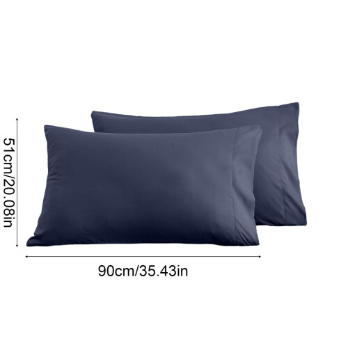 Cooling Body Pillowcase Velvet Soft 2-Pack 2