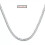 925 Sterling Silver 5mm Sideways Chain Necklace 55cm 5
