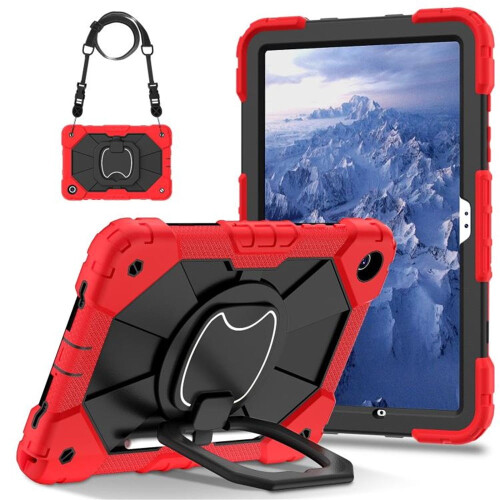 Capa resistente a impactos para Samsung Galaxy Tab A11, vermelha. 1