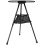 2Pièces Table Extérieure Camping Aluminium Noire Pliable Ajustable 2