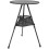 2Pièces Table Extérieure Camping Aluminium Noire Pliable Ajustable 3