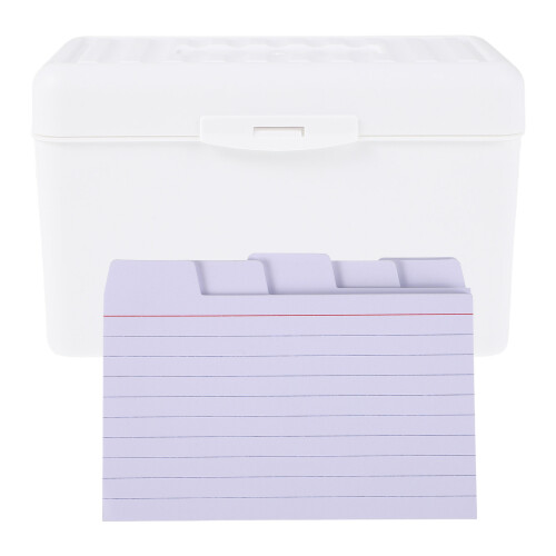 250Pcs White Lined Index Cards with Box for Study Notes & Flashcards 2