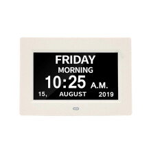 (Black) Digital Calendar Day Clock for Elderly with Extra Large Display, 3 Color Modes, Date & Day, Dementia Alzheimer's Clock