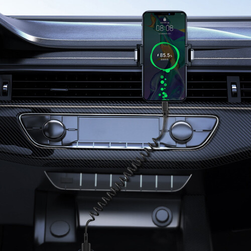 Καλώδιο τροφοδοσίας USB σε Type C USB σε USB C με ελατήριο και παροχή ισχύος 66W, 1