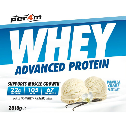 PER4M Advanced Whey Protein Powder 2kg vanilla creme 2