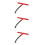 3Pcs Compact Red Motorcycle Exhaust Spring Puller Tool for Repair Use 4