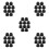 50Pcs Black Plastic Nut Caps Easy Install Playground Bolt Covers 4